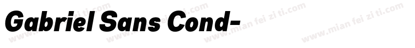 Gabriel Sans Cond字体转换